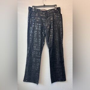 VTG Y2K Parasuco Jeans Men 36x34 Logo Spell Out Straight Leg Skater Grunge